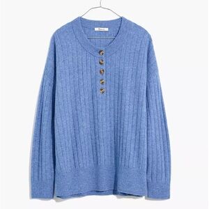 NWT Madewell Blue Bowden Sweater